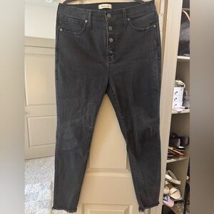Madewell High Rise Jeans in Classic Black